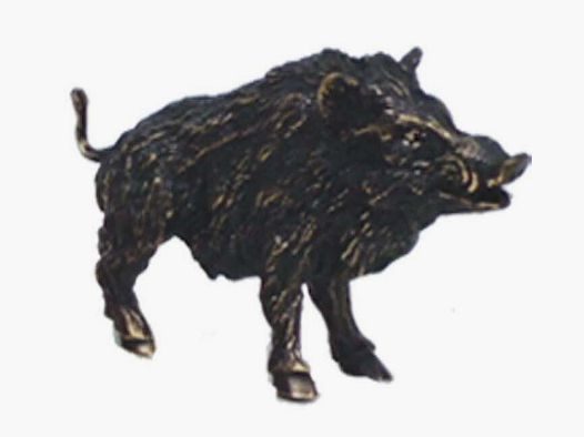 Lovergreen accessories motif bronze patinated boar (tin) E