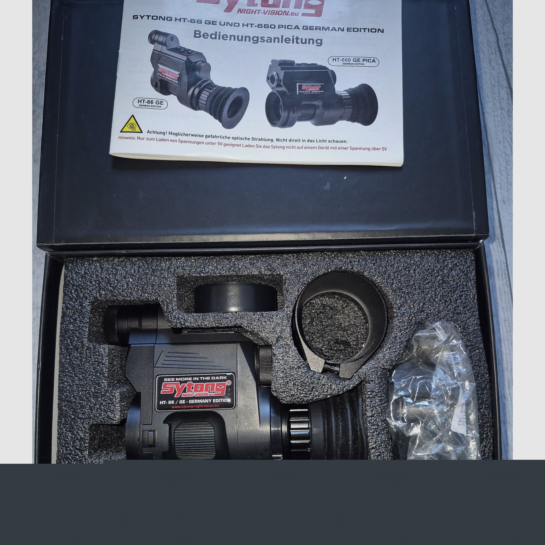 Sytong HT-66 (NV 850) German Edition – Complete set with 3 batteries & charger!