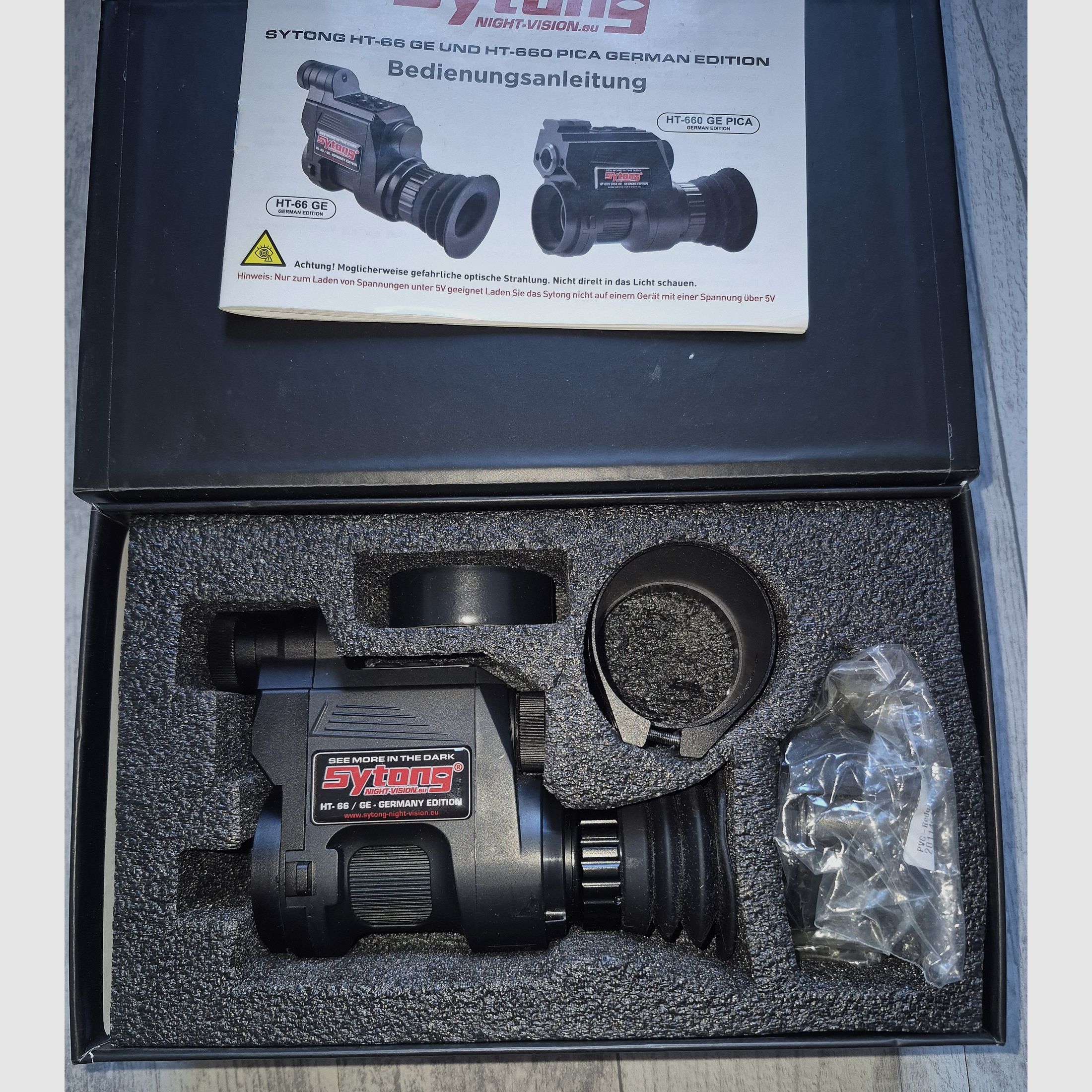 Sytong HT-66 (NV 850) Édition Allemande – Ensemble complet avec 3 batteries et chargeur !