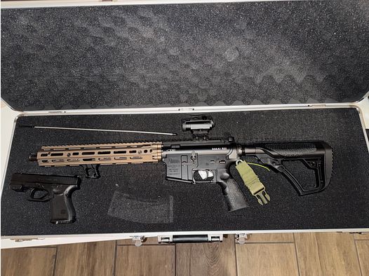 Airsoft complete set: Begadi M4 NOVA + new Glock 19 + gear – like new Price: €989.99 VB