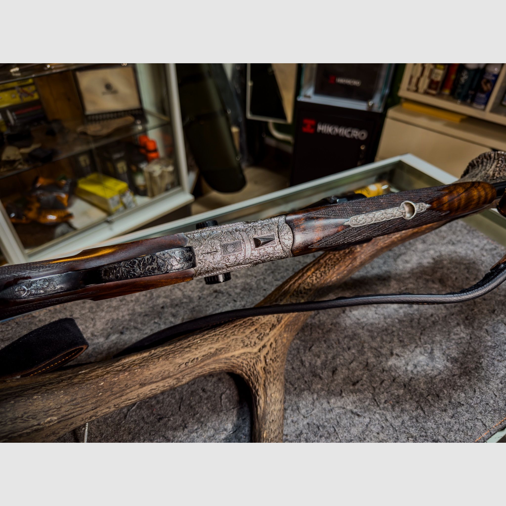 BBF 7X65R / 12/70 with 5.6×52 R insert barrel – from the possession of Gerhard Stauch (GDR) with interchangeable barrel