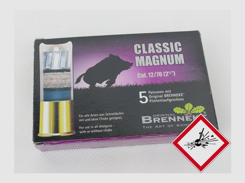 Brenneke Classic Magnum Jagdpatrone Kal. 12/70