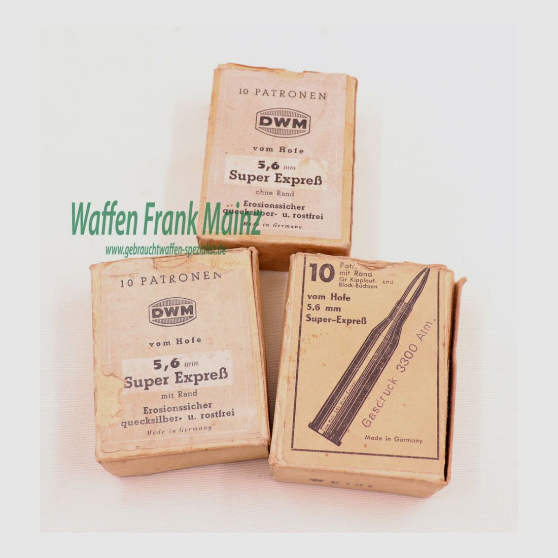 Gehmann - Karlsruhe/Stuttgart Langwaffenhülsen 5,6x61SE v. Hofe