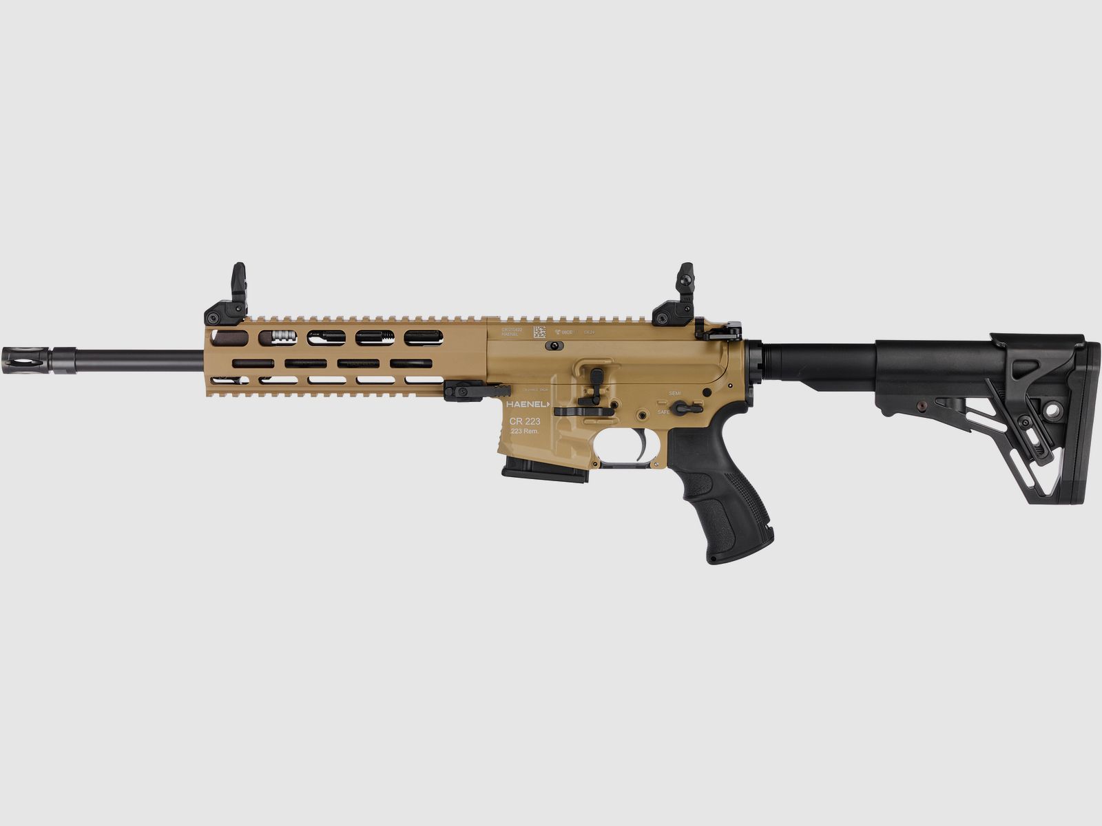 Haenel CR 223 M-LOK Handguard Barrel Length 318 mm | Direct Trigger (2,800-4,000 g) | Short Handguard | Sand Color | Not Sport Approved, Cal. .223 Rem., image 2 of 2
