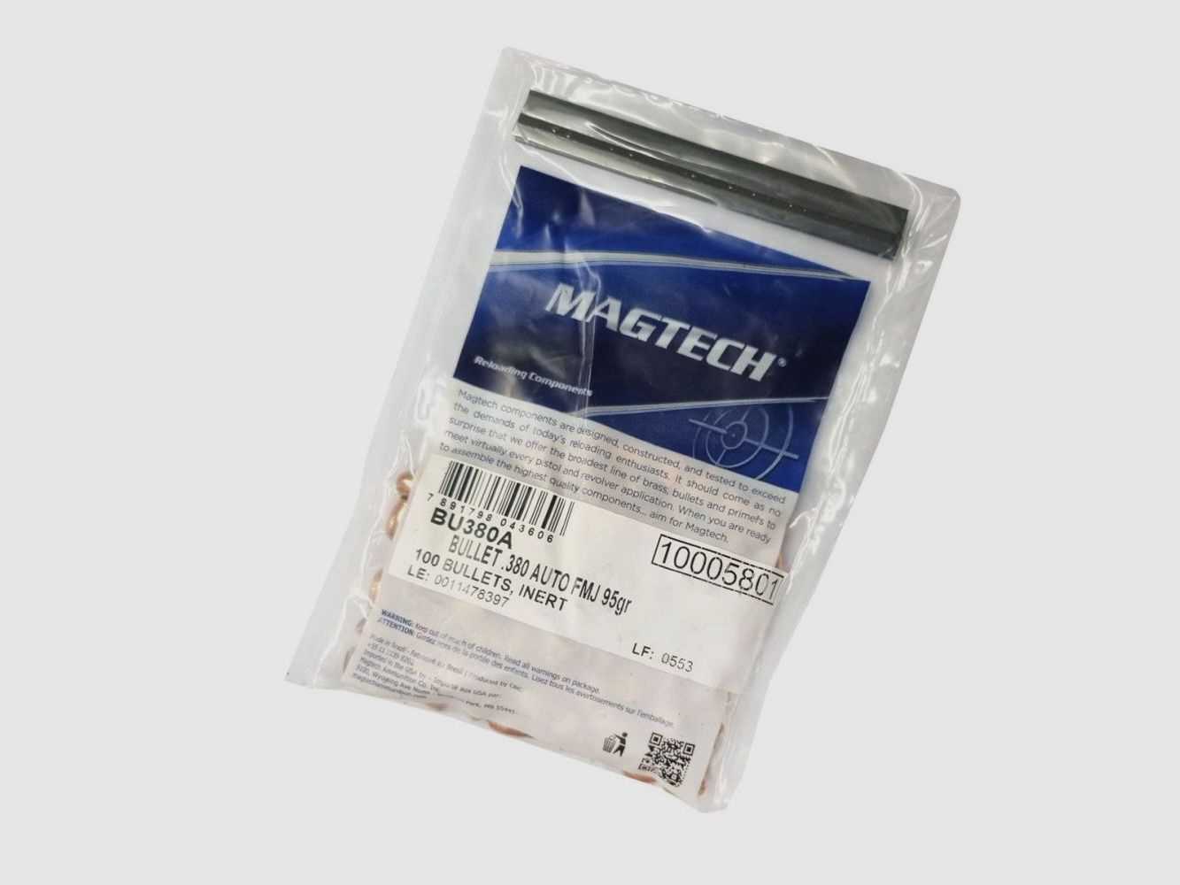 .355 Projectiles Magtech 95gr FMJ VE100
