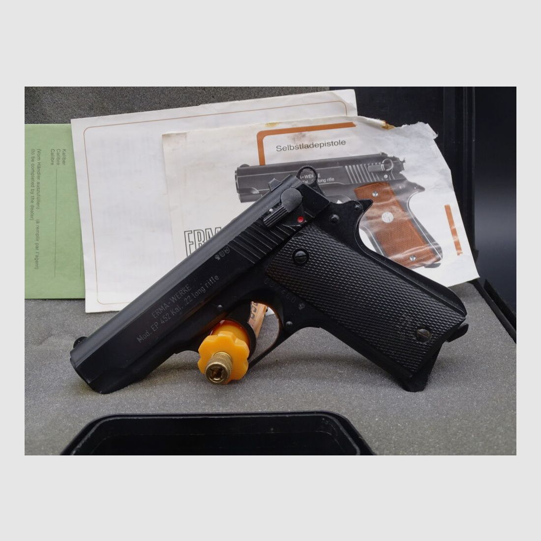 ERMA EP 452 kaliber .22lr looplengte 85mm EP 452