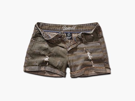 Szorty dżinsowe w gwiazdy i paski