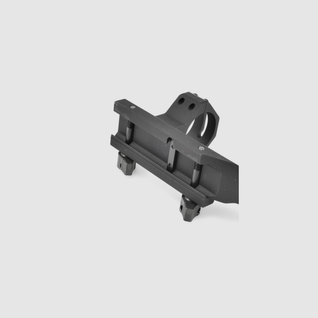 Weaver Tactical Thumb-Nut SPR 1-tlg. Mount Picatinny-Style mit Ringe Flattop AR-15 matt schwarz 30mm, integriertes Rückschlag-Basisdesign