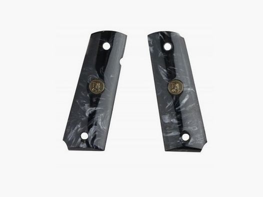 Custom Griff Black Pearl glatt Colt 1911