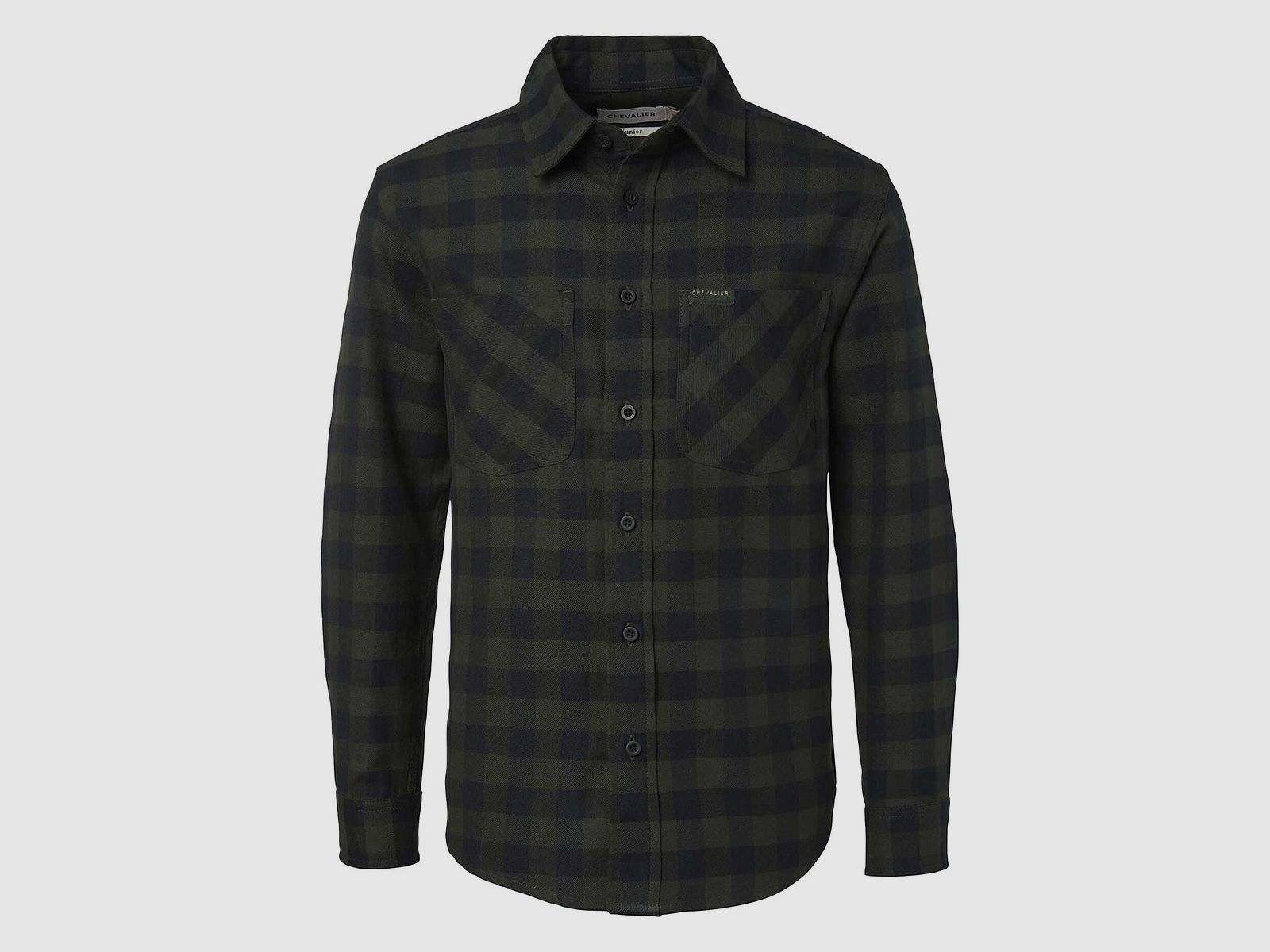 Chevalier Hemd Ferret Flannel Junior Myrtle Green Checked