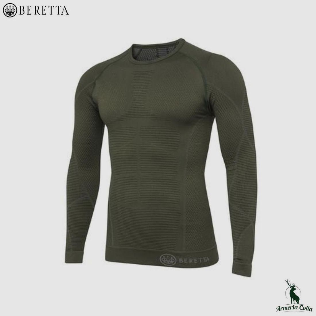 Beretta Maglia Intima Ht Body Mapping 3D L/S Grün Moos, Bild 1 von 3