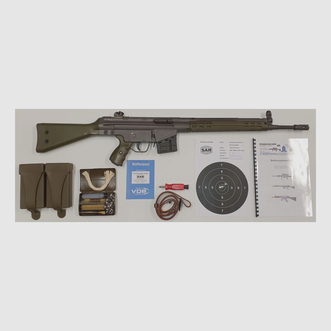 Schwaben Arms GmbH Selbstladebüchse SAR M41 SPORTMATCH MF3 G3KT Kaliber 308win. - MADE IN GERMANY - ähnlich HK41/G3