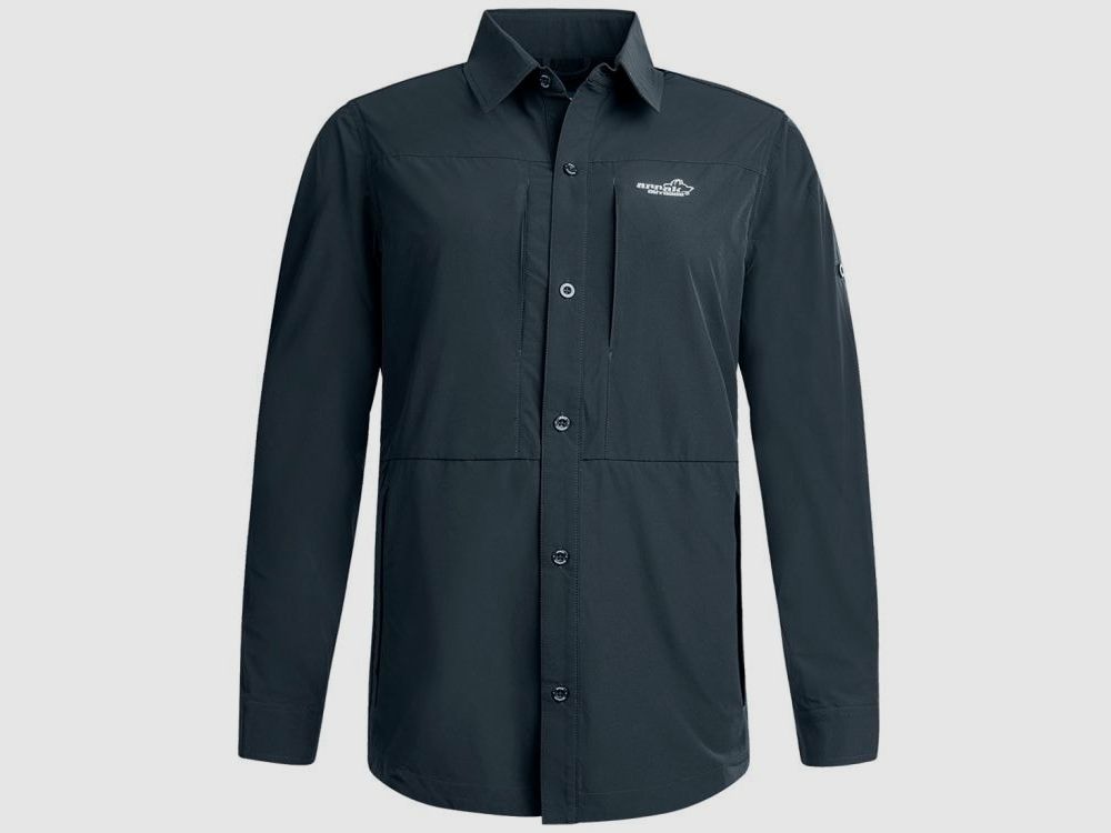 Arrak Outdoor Quick Dry camicia da uomo antracite 3XL
