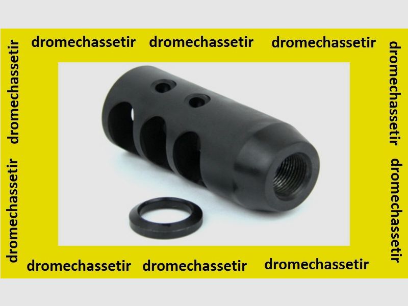Flash suppressor with 3 ports for thread 5/8×24, black