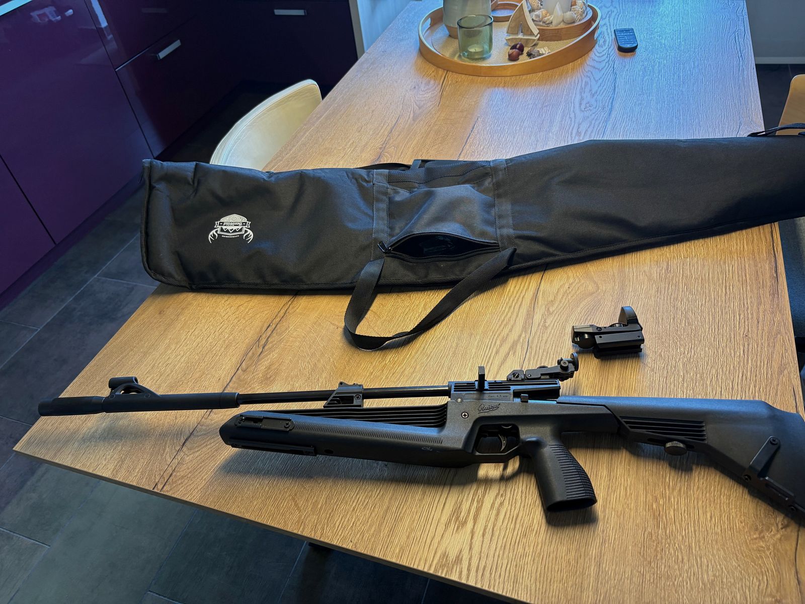 Baikal MP 61 Biathlon calibre 4,5 mm side cocking multi-shot air rifle, image 2 sur 5