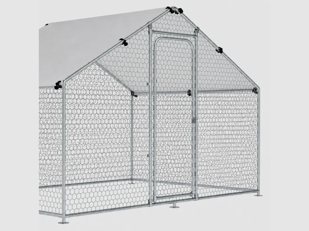 Recinto para aves de corral de 6 m² con techo impermeable y marco reforzado, imagen 3 de 5