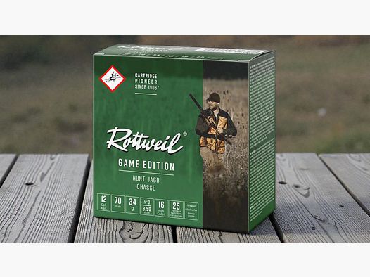 Rottweil hunting shotgun cartridge Game Edition Hunt 34g 3.4mm cal. 12/70