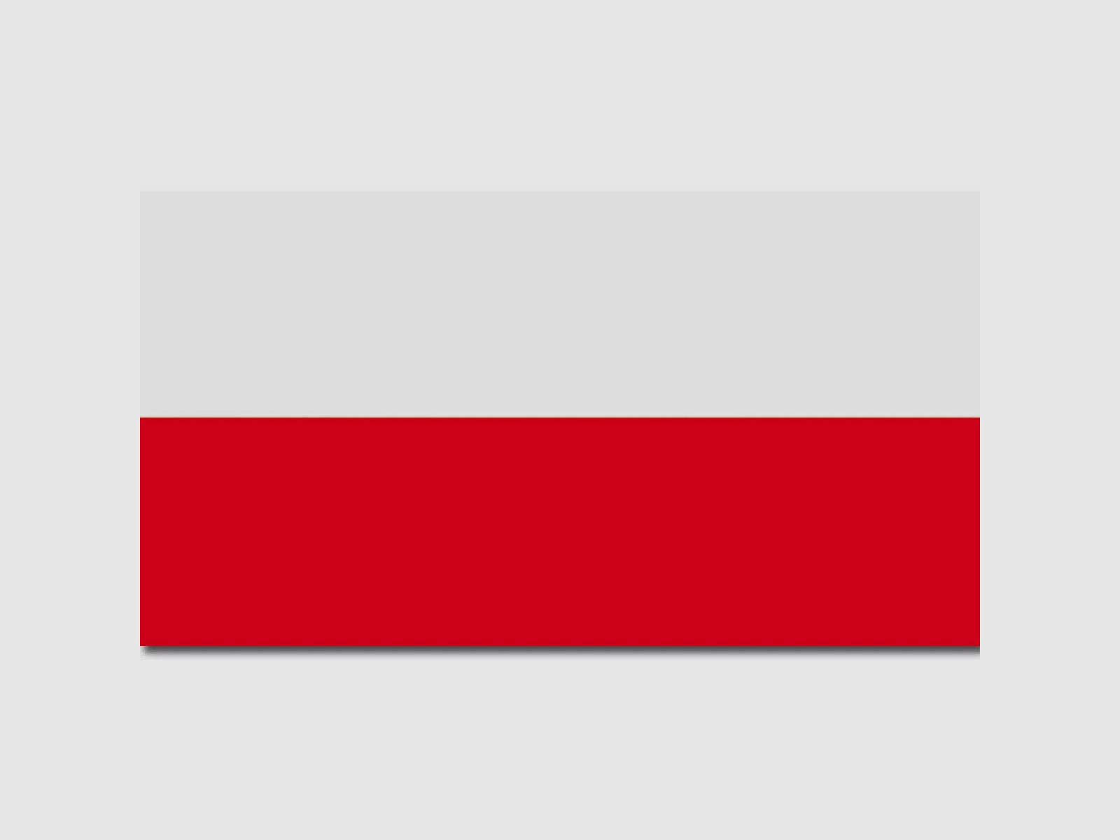 Unbekannt Flagge Polen