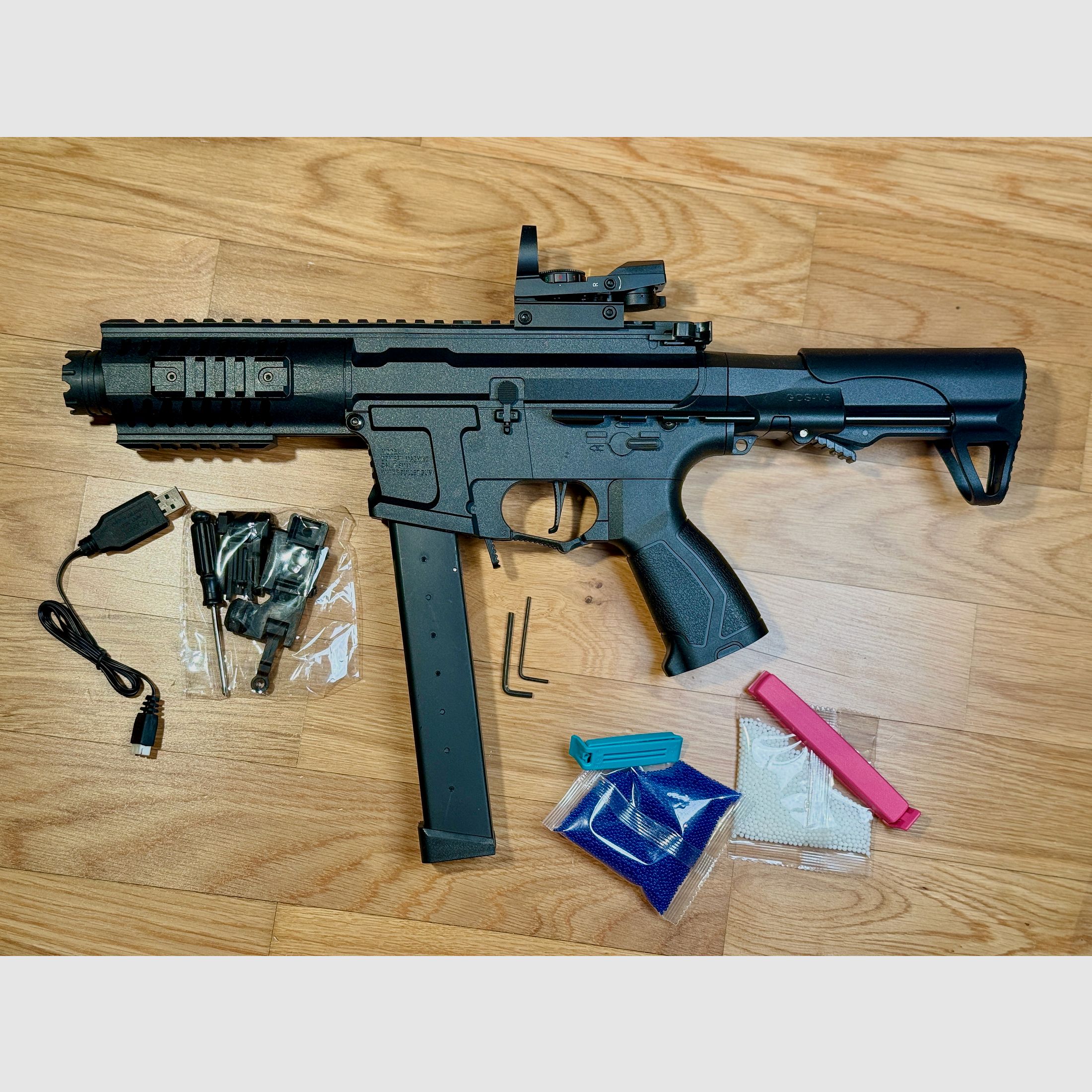 Conjunto completo de Gel Blaster ARP9 – Listo para usar de inmediato – Como nuevo + Paike Red Dot