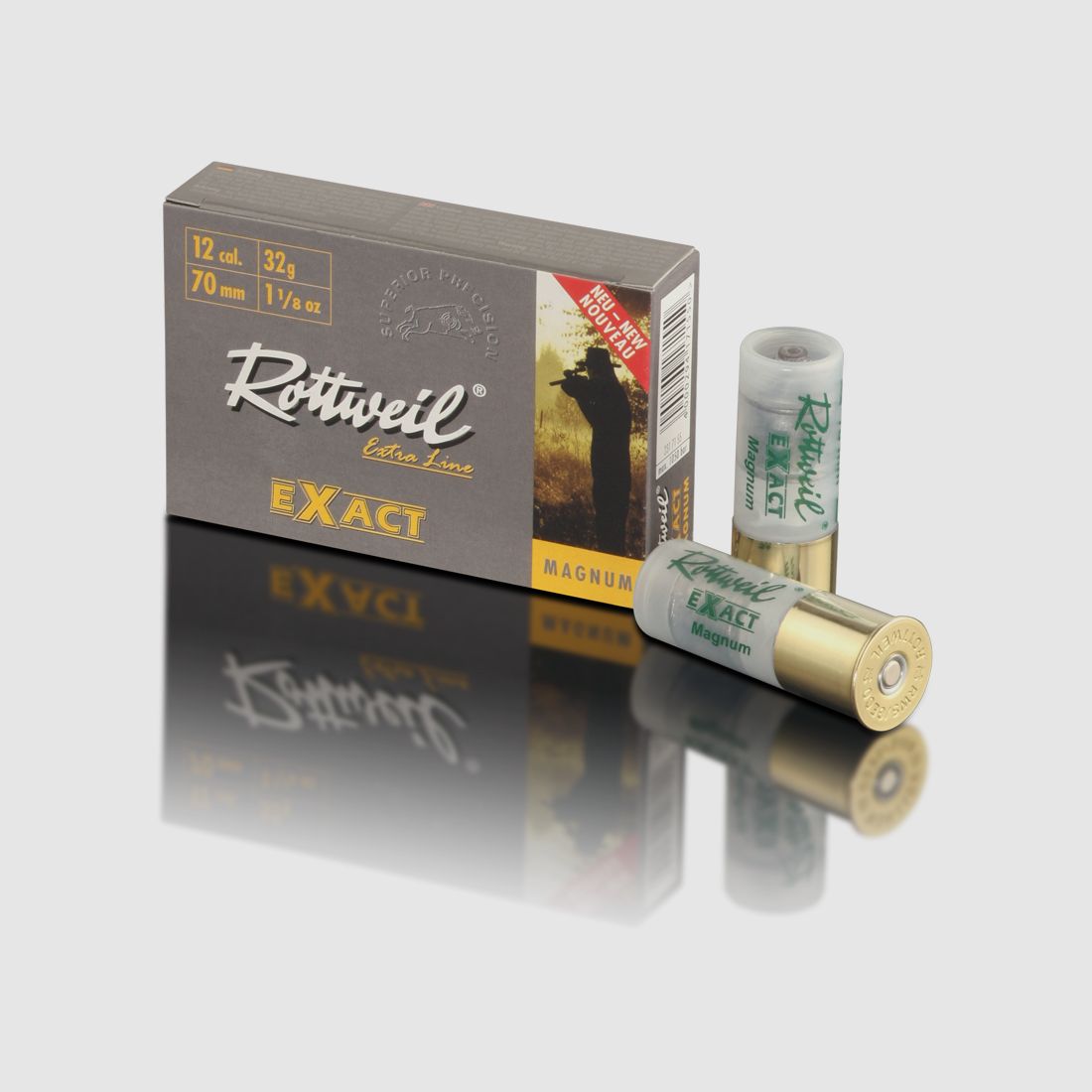 Rottweil Extra Line Exact Magnum Kal. 12/76 32g - Box mit 5 Stk.