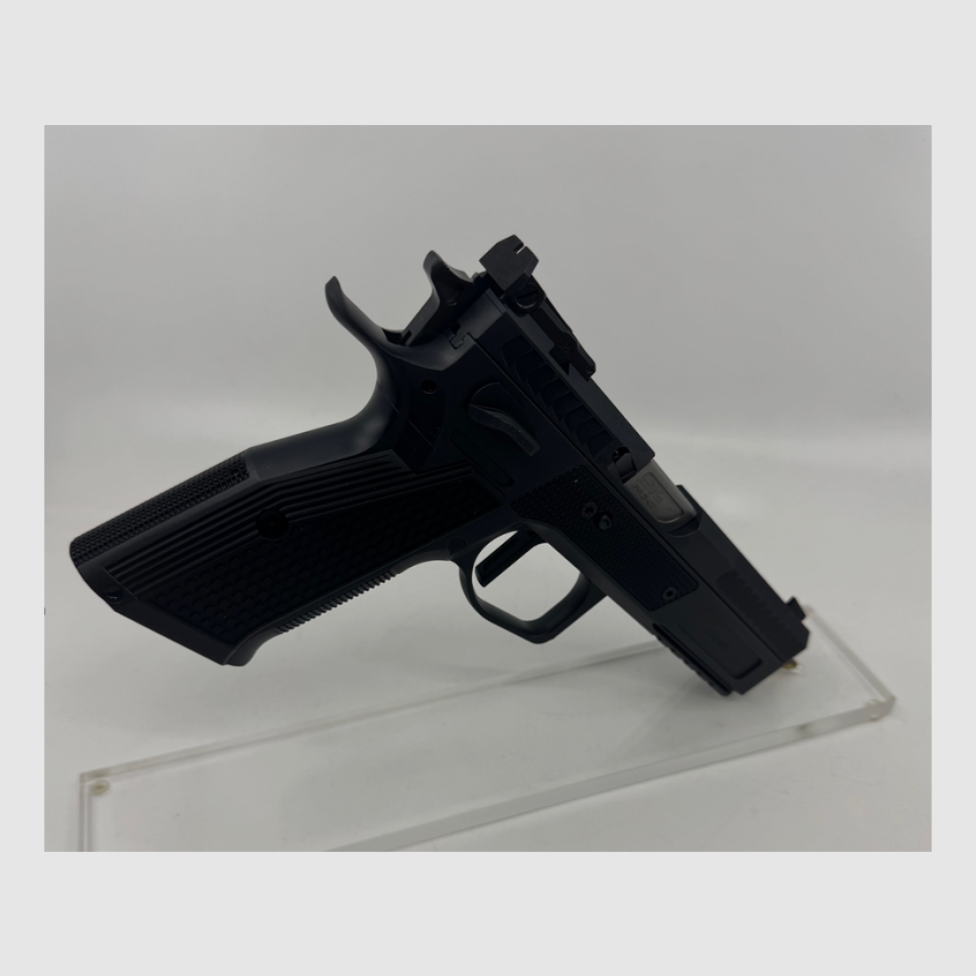 Phoenix Drake Production, Rechtshand, Black, nur SA, Scheibenkorn schwarz, OR LPA, 9 x 19mm, Alu Griff DR Ordonanzbeschuss