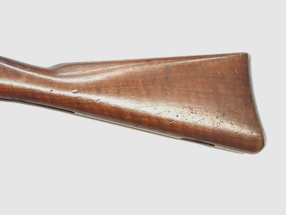Schaft für Schweizer Infanteriegewehr / IG 1889 mit Oberholz und Beschlagteilen
