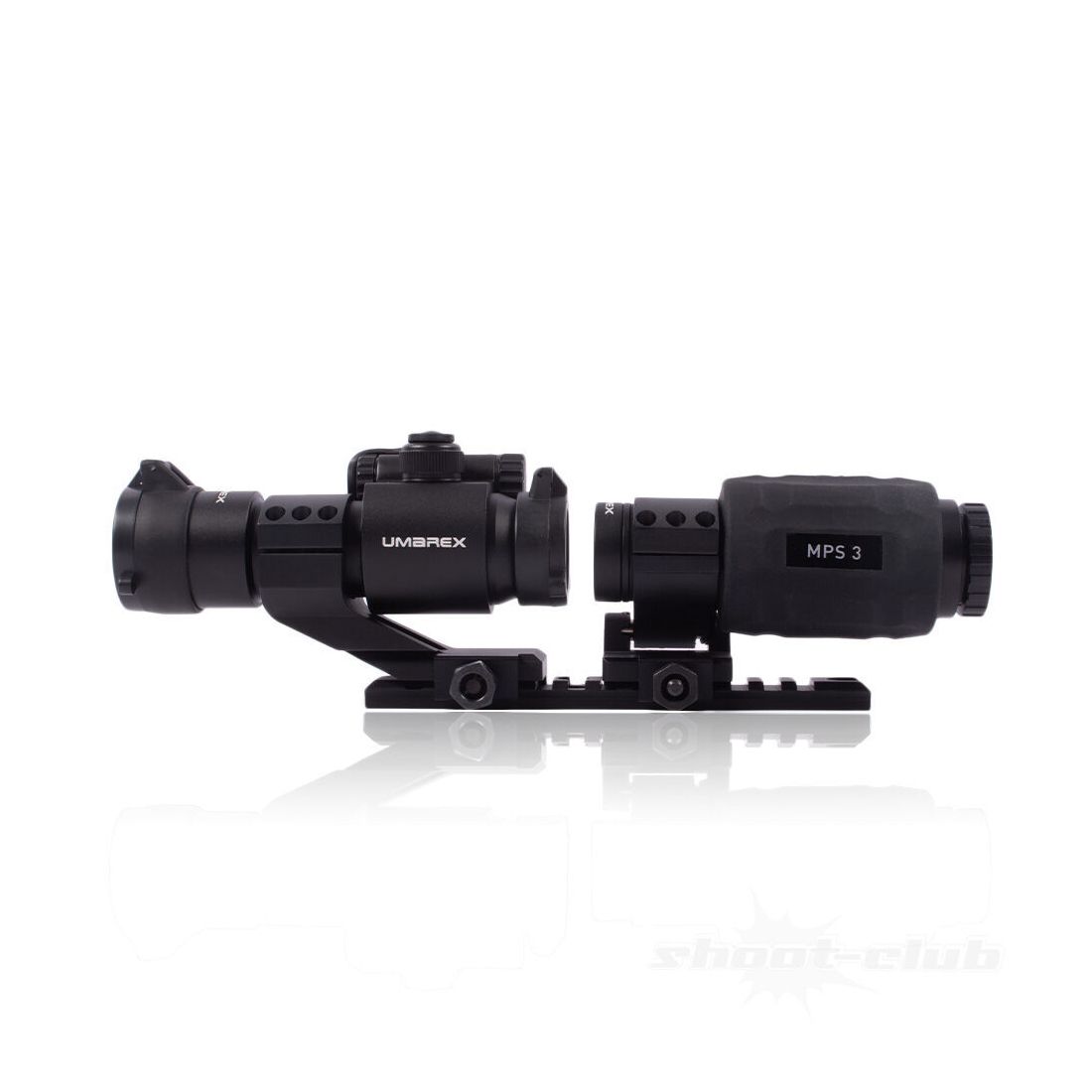 Umarex MPS 3 mit Point Sight PS22 und 3-fach Magnifier