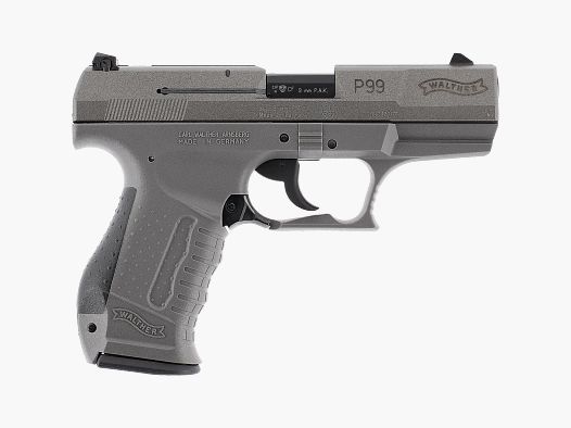 Walther P99 SV blank firing gun 9mm gray with steel closure