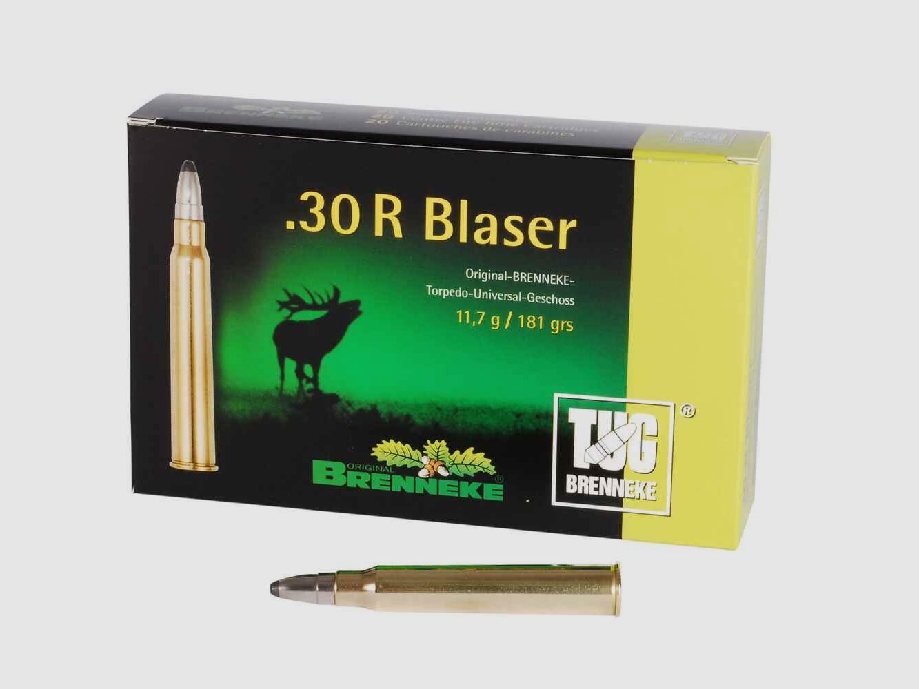 .30 R Blaser TUG 11.7g/181grs. Brenneke