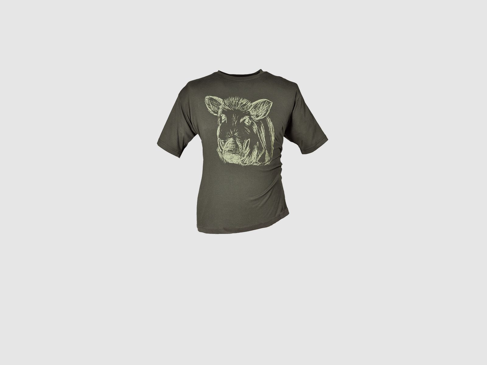 Kinder T-Shirt Keilerkopf oliv