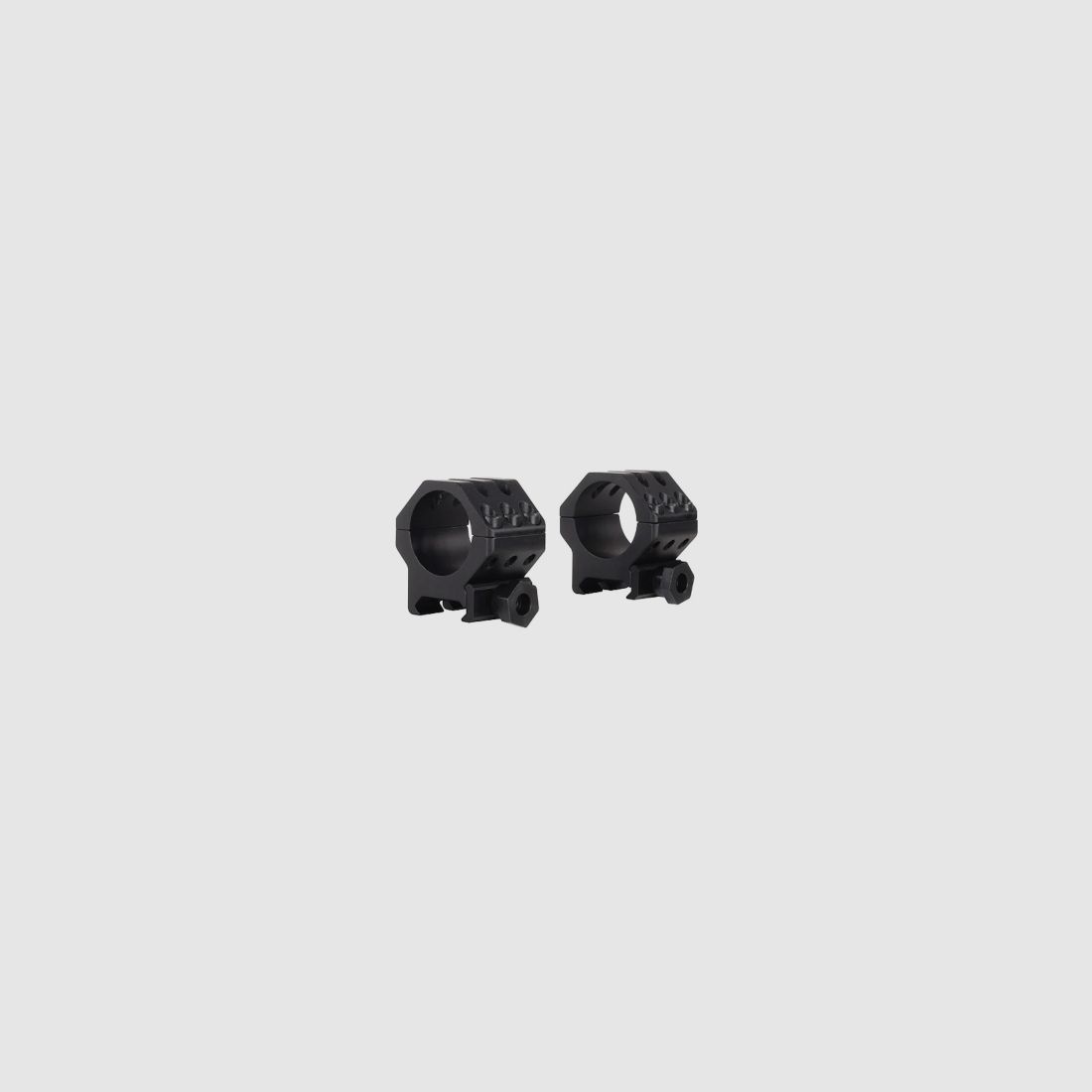 Weaver 6-Hole Weaver-Style Ringe matt schwarz 25,4mm medium, BH 7,95mm