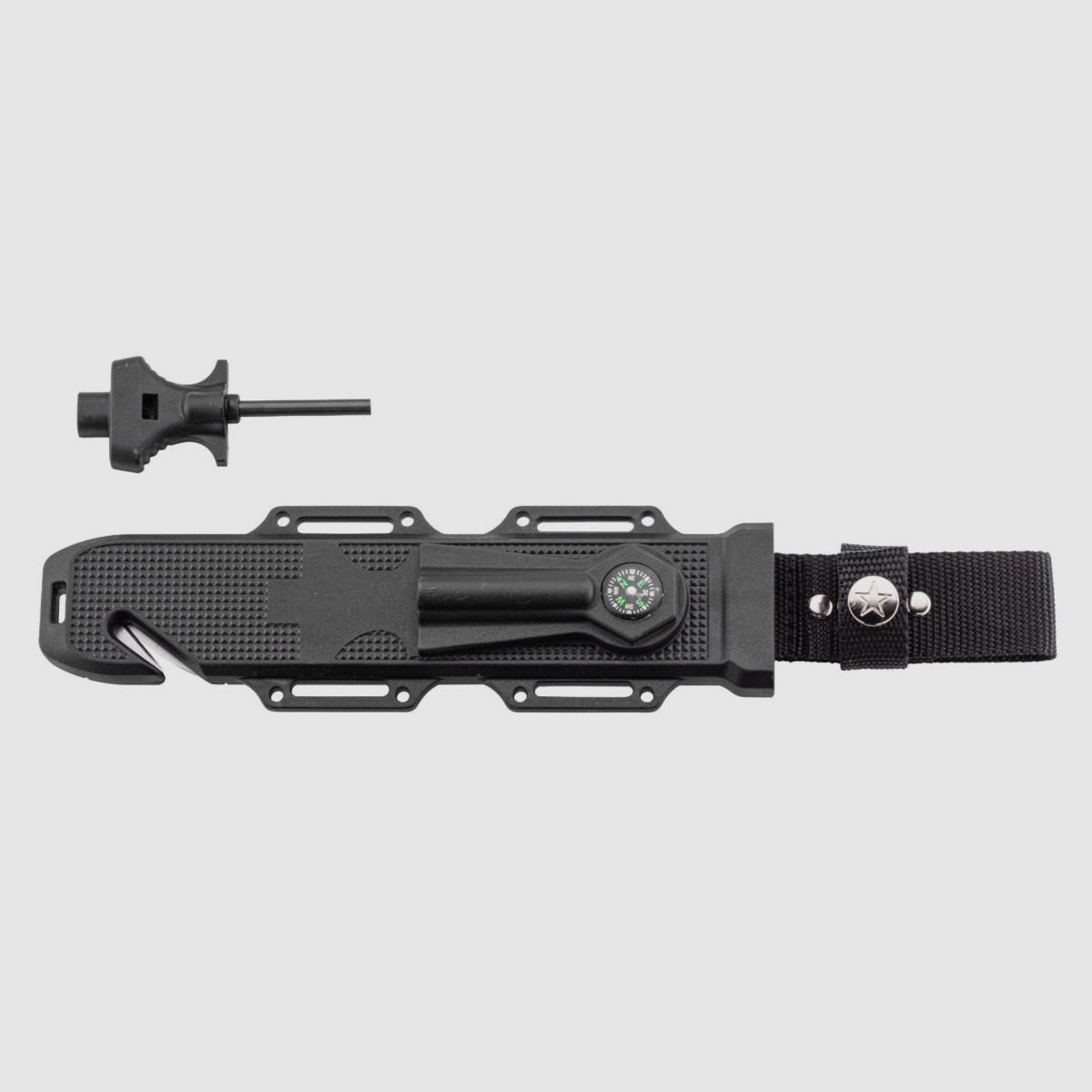 Coltello da combattimento - Lama 16 cm - Manico khaki antiscivolo - Coltello da combattimento khaki 16 cm senza marca EA, immagine 6 di 8
