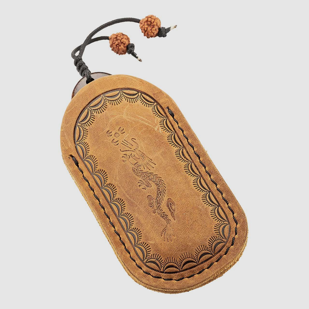 Cuchillo de un solo filo - Damasco de 35 capas, hoja de 6,5 cm