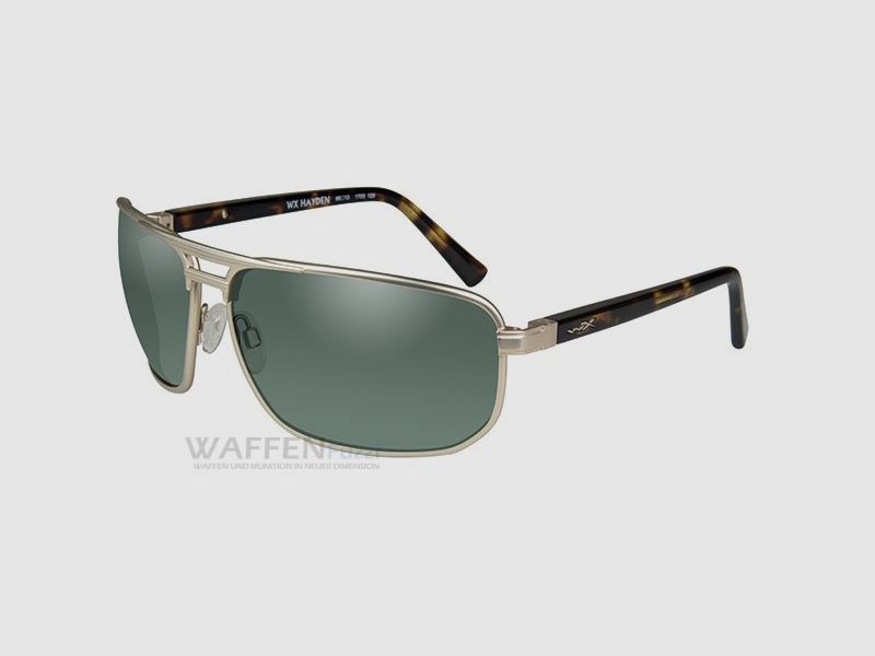 Wiley X Schießbrille Satin Gold mit polarisiertem Glas