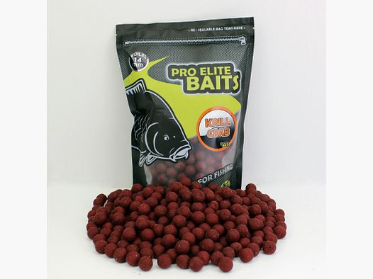 BOUILLETTES PRO ELITE BAITS KRILL & CRAB CLASSIC 800GR 14MM