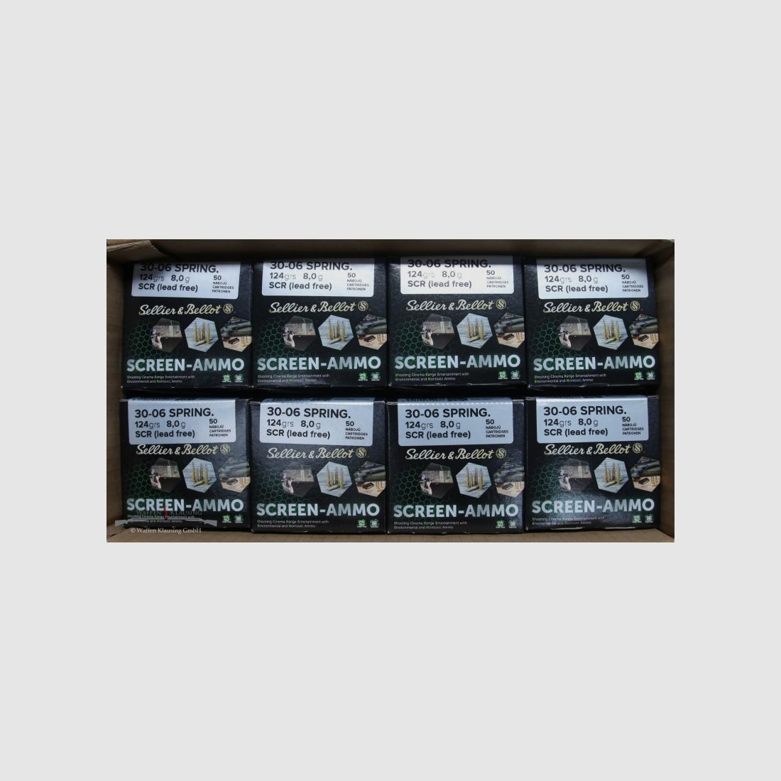 400 Schuss S&B 30-06 spring. 124 gr. Screen Ammo