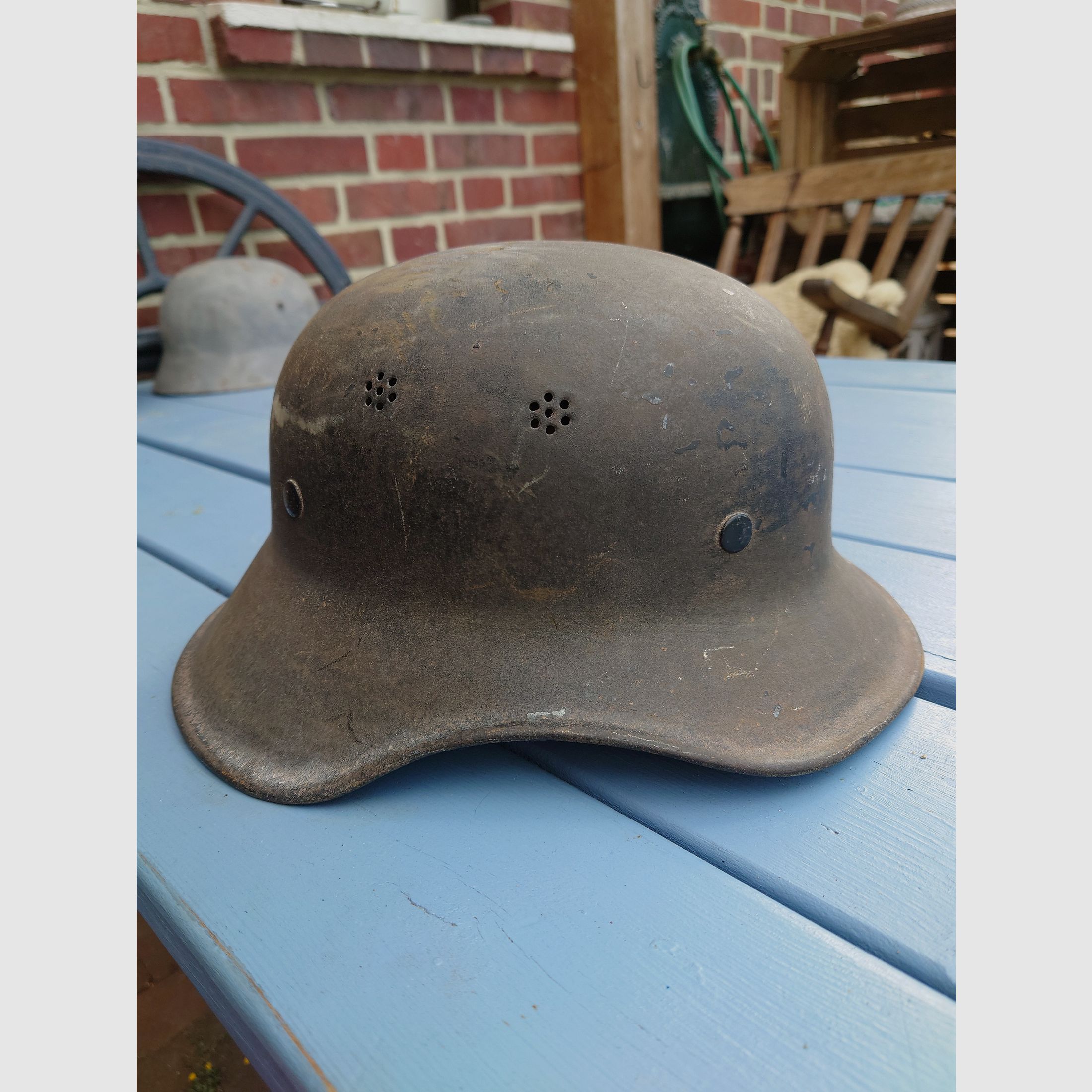 WW2 WK2 Luftschutzhelm M38 Gladiator kein Kar98 mp40 stg