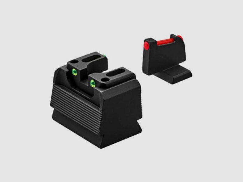 LPA Sights Red-Dot kompatibles Visier RDF Fiber-Optic Grün-Rot für WALTHER PDP OR