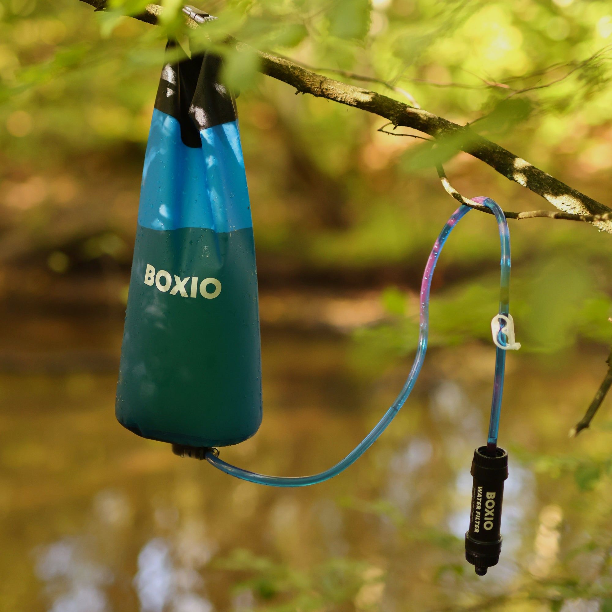 Camping wasbak en waterfiltersysteem I BOXIO WASH MAX +