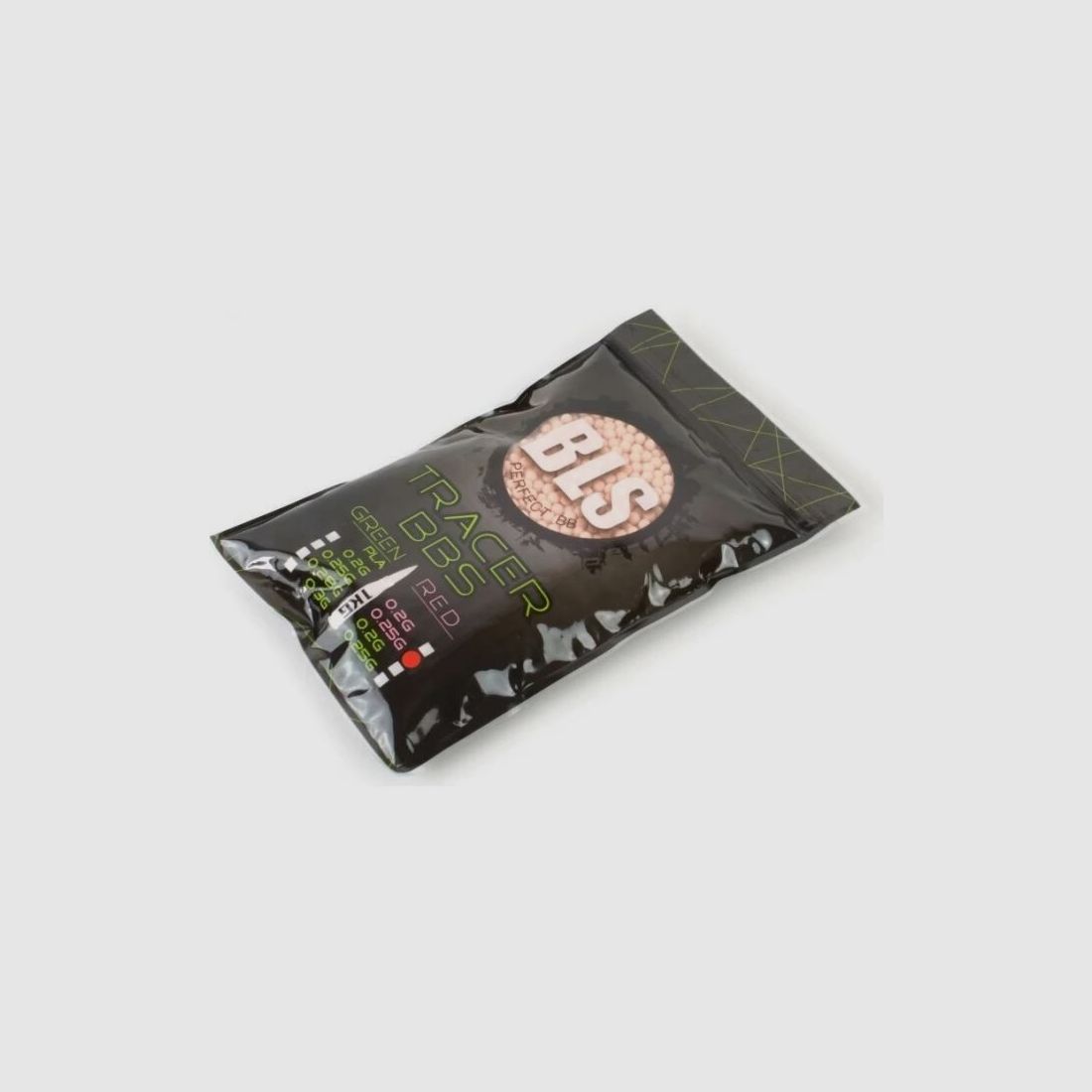 BLS Airsoft Tracer BB`s 0.20g "Glow in the Dark" (5000 Stück) - Leuchtspur Rot