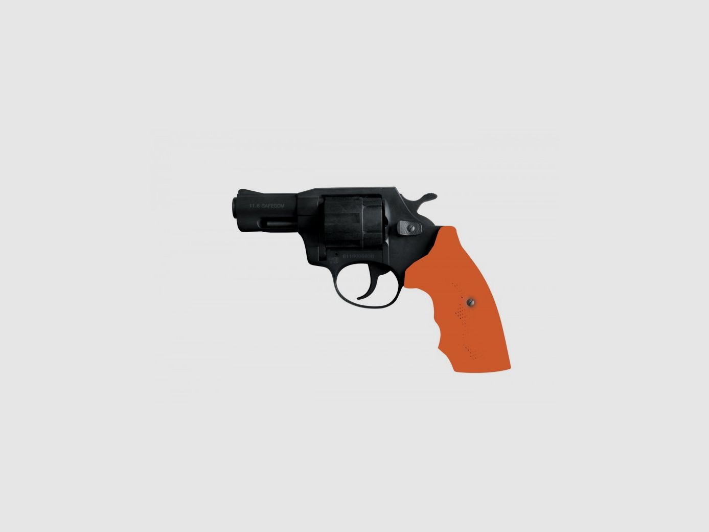 Revolver Safegom Standard 21/2" mit fluoreszierendem orangefarbenem Griff