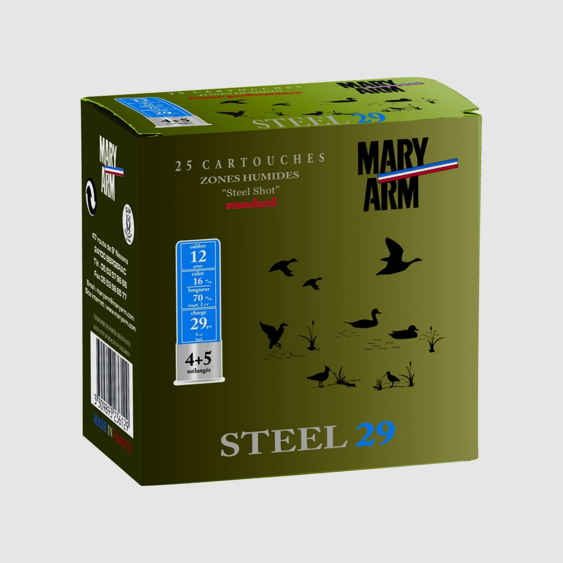 Mary Arm Steel 29 g H7+8 Kal. 12 (25 Stk.)