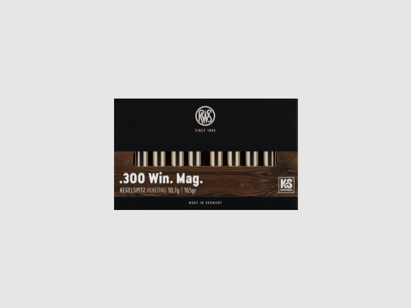 RWS .300 Win. Mag. KS 165gr. - 20 uds