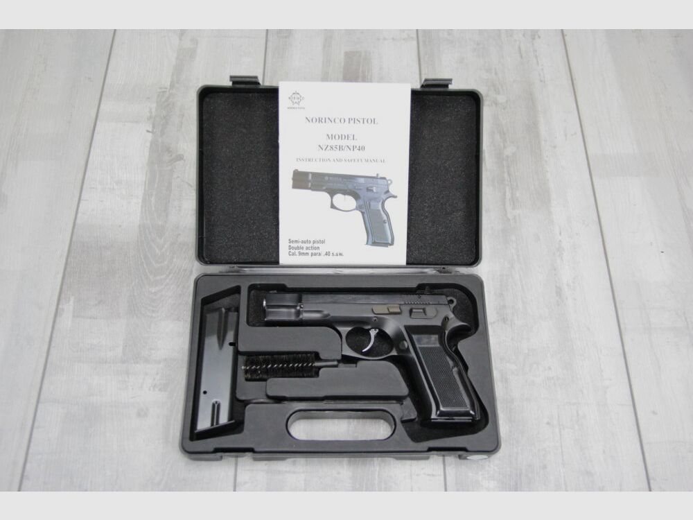 Norinco NZ85B matowy chromowany lub czarny replikat CZ75