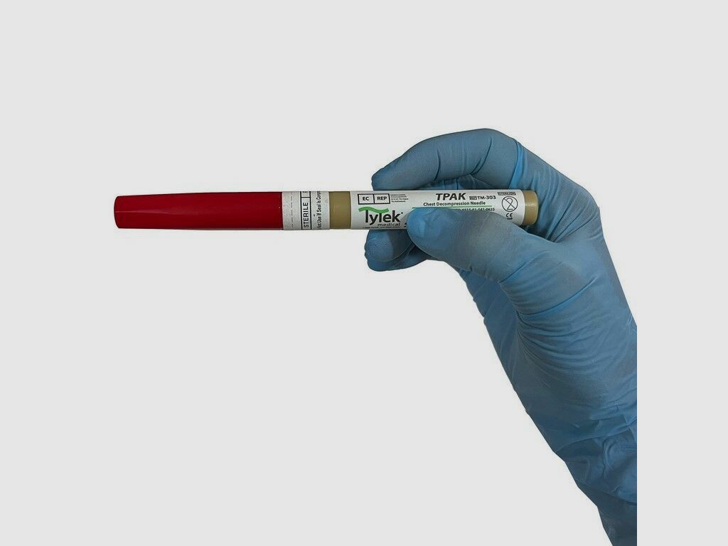 TyTek Medical Inc. TYT Medic. T-PAK Aiguille de décompression pour soulager le pneumothorax. Taille 14G, image 4 sur 5