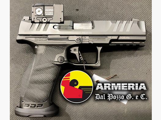WALTHER PDP F.S. 9 LUGER 4.5″ + ACRO P-2