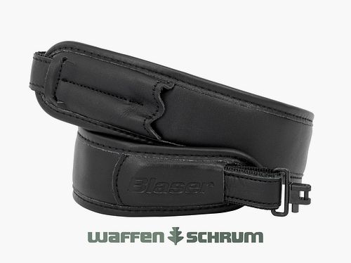 Blaser Gewehrriemen Leder - schwarz