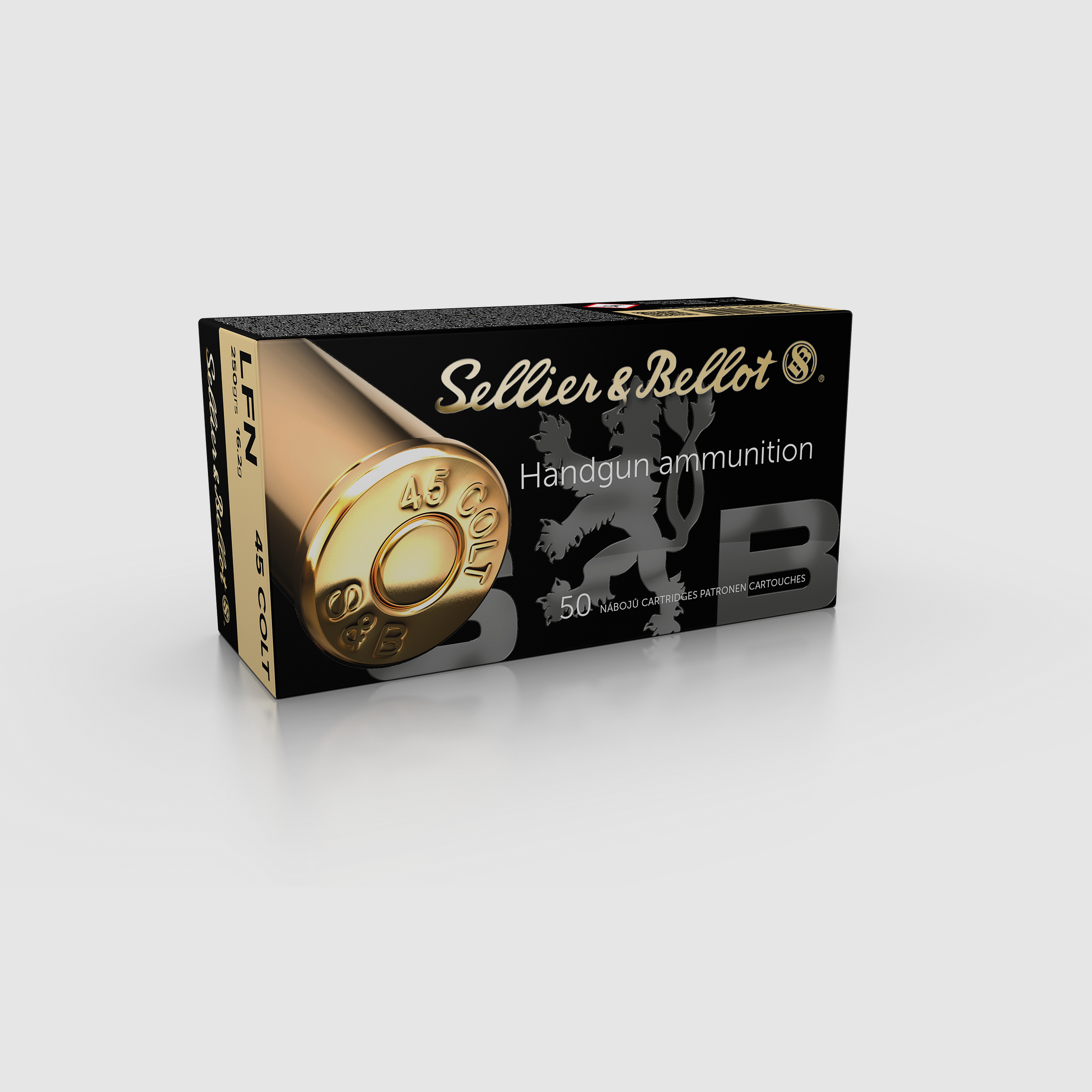 Sellier & Bellot Revolvermunition .45 Colt 16,1g Lead Flat Nose, Bild 1 von 2