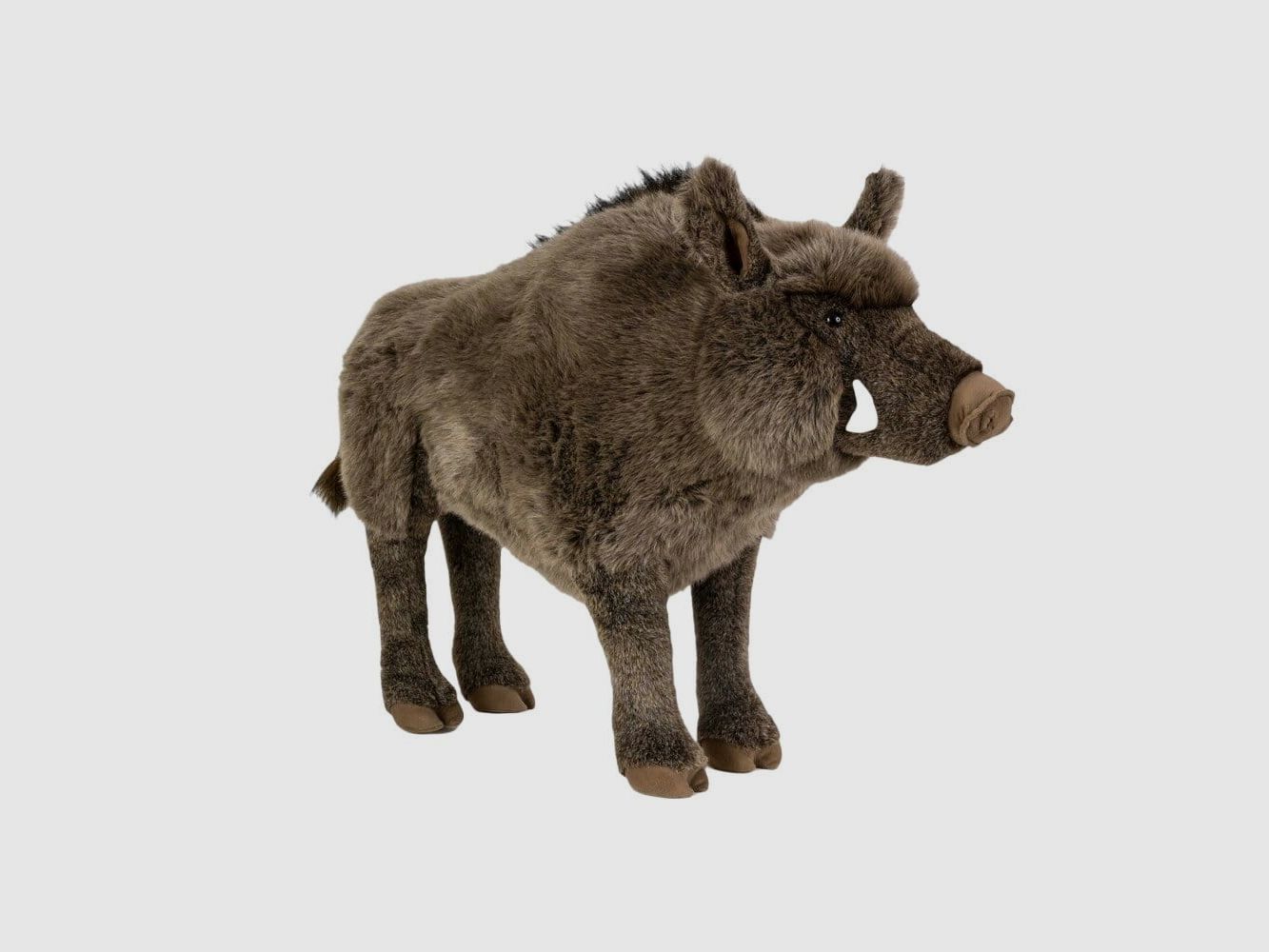 LivingActive Riesiges Wildschwein Plüschtier 82 cm – Stehendes Kuscheltier