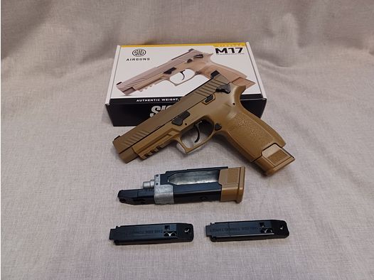 SIG SAUER P320 M17 FDE / 4,5 mm Diabolo / BlowBack / CO2 / Pistole / OVP (73)
